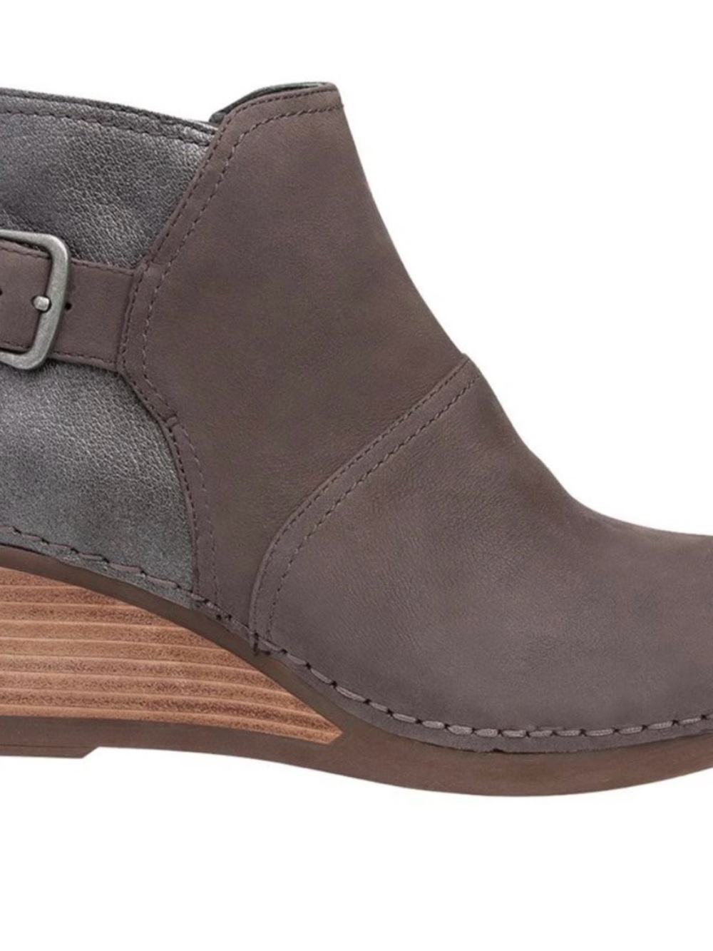 Dansko Women's Taupe Wedge Ankle Bootie